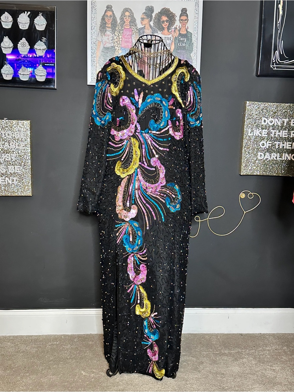 Jean for Joseph Le Bon beaded and sequin gown